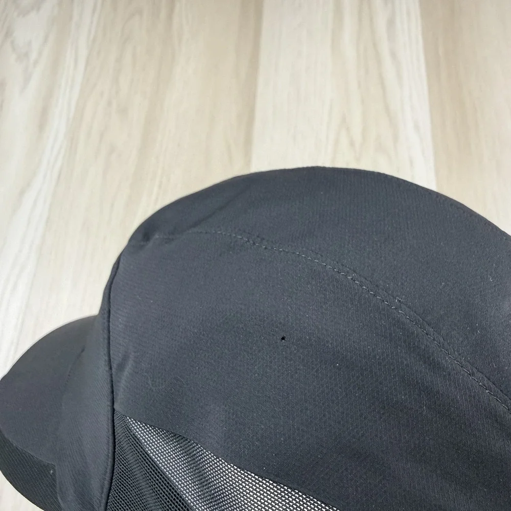 Lululemon Cap Mesh Panel Running Hat Black Adjustable String Size L/XL